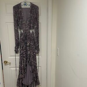 Rococo Sand Purple Long Sleeve Dress